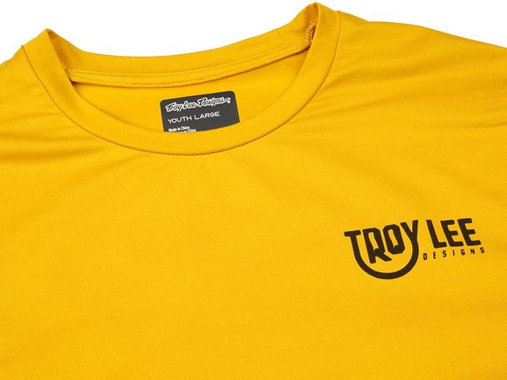 Actual product image Troy Lee Designs Ruckus Ride LS Tee, Eyez, safron, youth XL (XL)