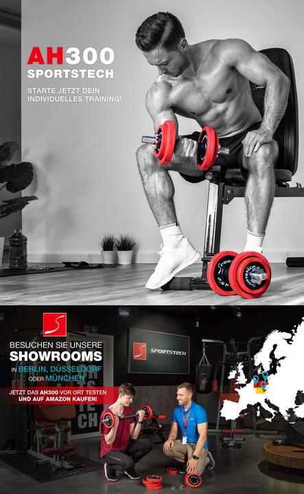 Actual product image Sportstech AH300 (8 x 2.5 kg, 4 x 1.25 kg)