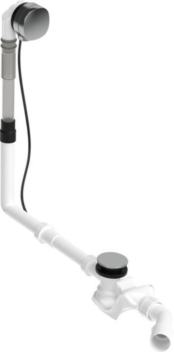Duravit QUADROVAL waste/overflow fitting with bath spout chrome (Overflow set, 1/2")