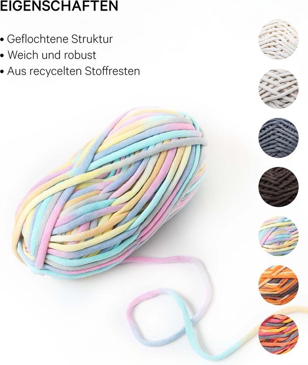 Produktbild Lalana Wolle Soft Tube, Schlauchgarn 6 mm x 58 m, 200 g (58 m)