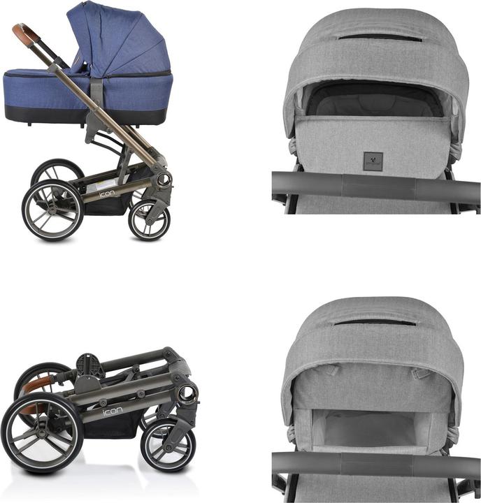 Actual product image Cangaroo Icon 2 in 1 Combi Pushchair