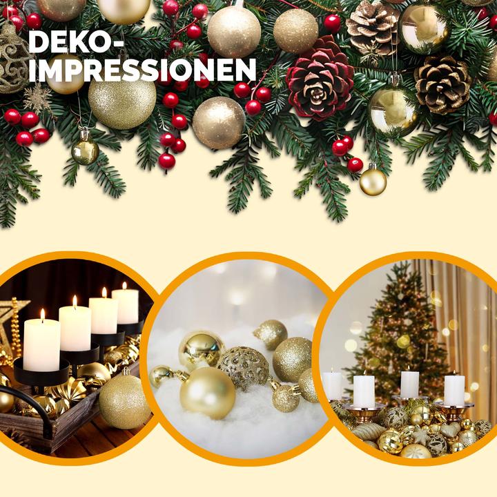 Actual product image Deuba Christmas tree balls (100 -part)