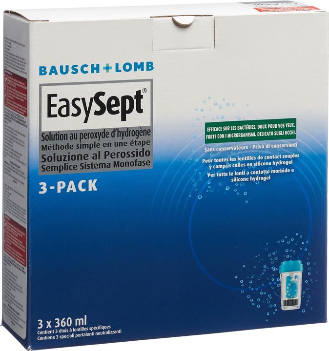 Bausch + Lomb EasySept 3Pack (Peroxid-System, 1080 ml)