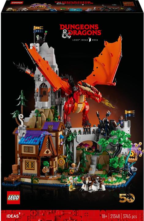 Produktbild LEGO 21348 Dungeons & Dragons: Die Sage vom Roten Drachen (21348, LEGO Ideas, LEGO Seltene Sets)