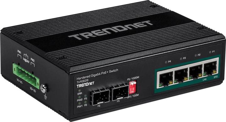 Image du produit Trendnet Commutateur industriel 4 ports Gbit Unman. L2 PoE (6 Ports)