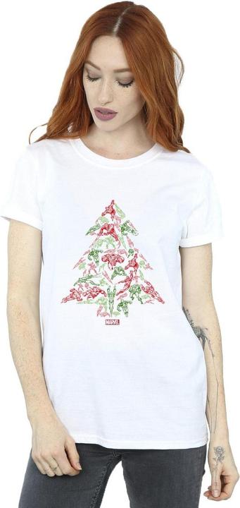 Immagine prodotto Avengers Christmas Tree Maglietta Ampia Donna (XL)