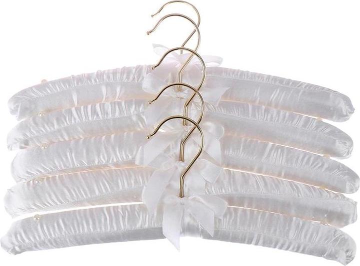 Produktbild JTI 5x gepolsterte Kleiderbügel - Satinmaterial (5 x)