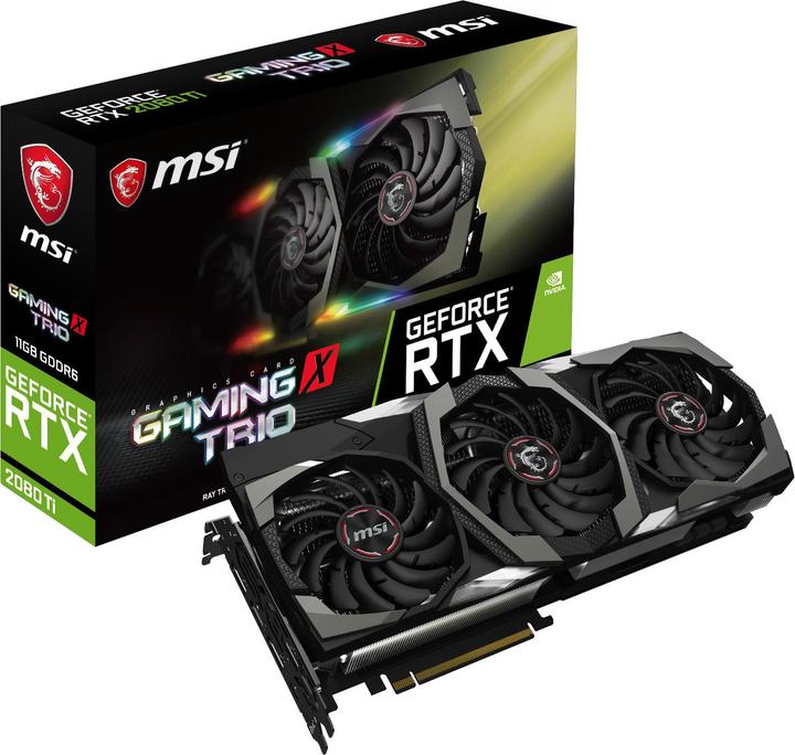 Actual product image MSI GeForce RTX 2080 Ti GAMING X TRIO (11 GB)