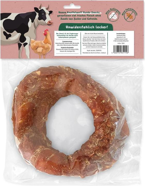 Produktbild Knuffelwuff Kausnack Riesen-Kringel mit Hühnerfilet 2 Stück ca (2 Stk., 450 g)