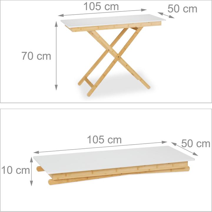 Actual product image Relaxdays Folding table (105 cm)