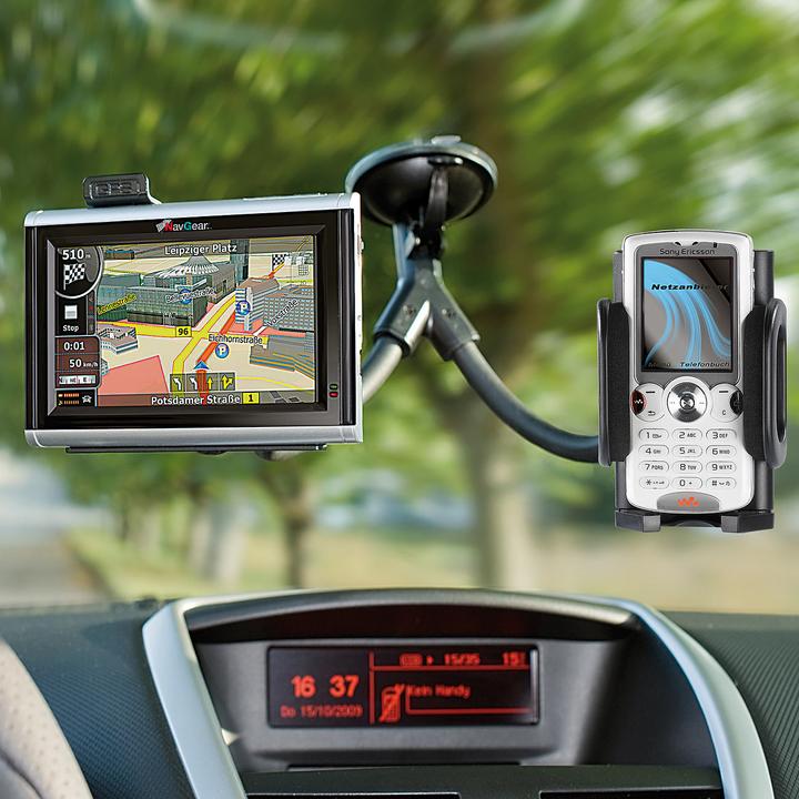 Immagine prodotto NavGear Supporto a collo d'oca per iPhone/PDA/telefono cellulare e Navis