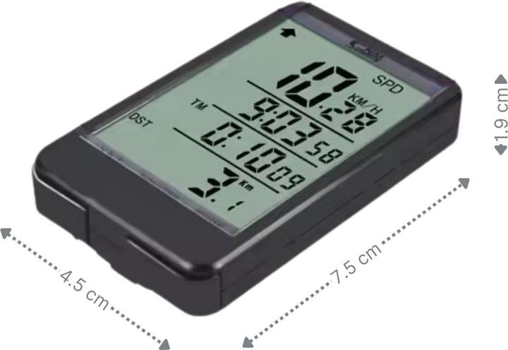 Image du produit Hermex Compteur de vélo Sunding Velocomputer Bikecomputer Tacho de vélo
