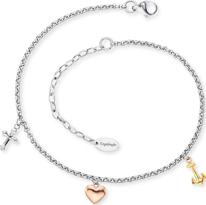 Actual product image Engelsrufer Glaufe Love Hope Anklet (Stainless steel, 22 cm)