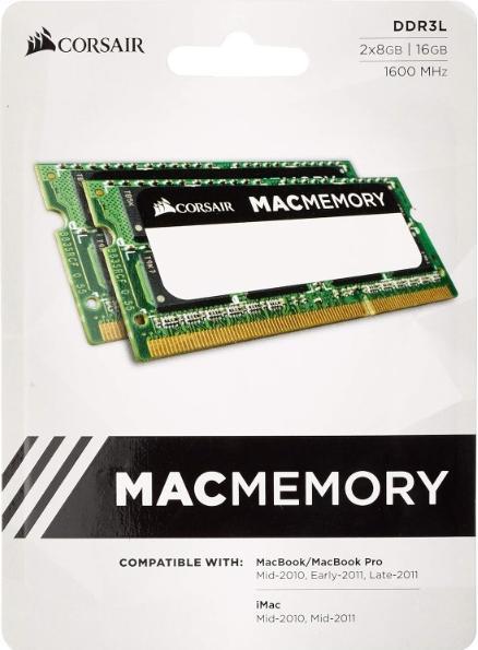 Actual product image Corsair Mac Memory (2 x 8GB, 1600 MHz, DDR3L-RAM, SO-DIMM)