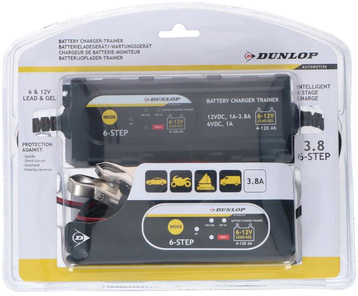 Actual product image Dunlop Battery charger 3.8A (12V, 3.80 A)