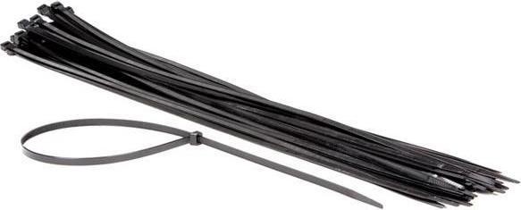 Produktbild Velleman NYLON-KABELBINDER-SET - 8.8 mm x 750 mm - SCHWARZ (50-tlg.) (750 mm, 50 Stk.)