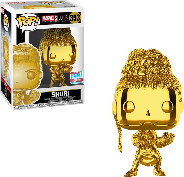 Image du produit Funko Pop NYCC 2018 Marvel Studios The First Ten Years Shuri Gold Chrome Edition Limitée