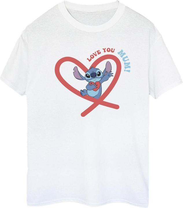 Immagine prodotto Disney Lilo & Stitch Love You Mum Maglietta Ampia Donna (M)