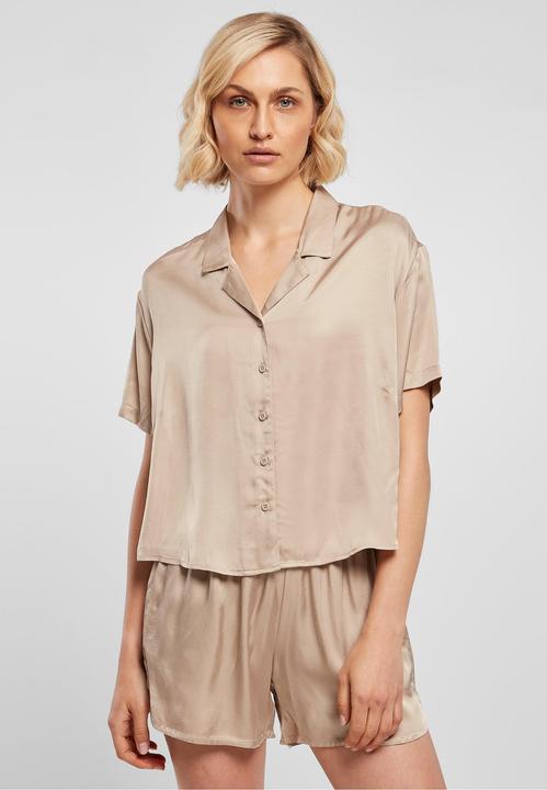 Produktbild Urban Classics Ladies Viscose Satin Resort Shirt - 17070 (S)