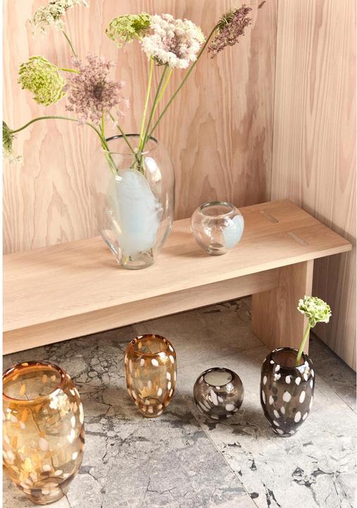 Produktbild Oyoy Vase Jali klein 14 cm, Smoke (1 x)