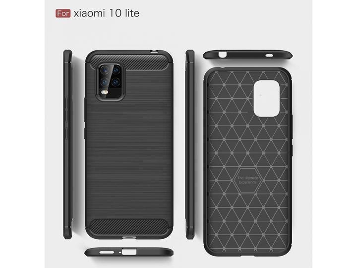 Actual product image Screenguard Xiaomi Mi 10 Lite Cover Carbon Brushed Soft TPU (Mi 10 Lite)