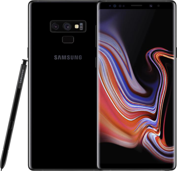 Samsung Galaxy Note9 EU (128 GB, Midnight Black, 6.40", Hybrid Dual SIM, 12 Mpx, 4G)