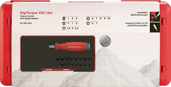 Image du produit PB Swiss Tools Set de tournevis dynamométriques PB 9320.Set B2 CBB (0.40 Nm, 2 Nm)