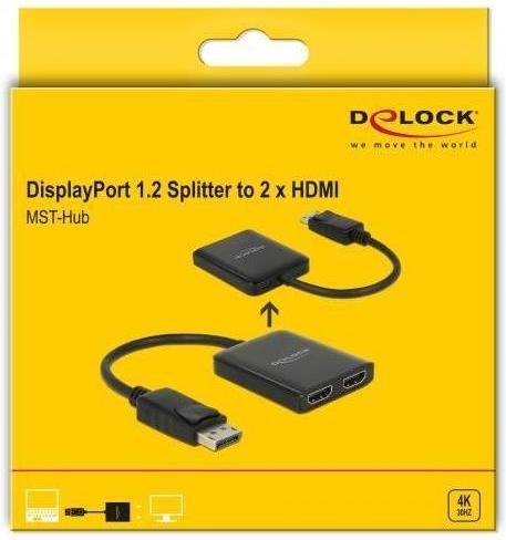 Actual product image Delock DP to (HDMI, 25 cm)