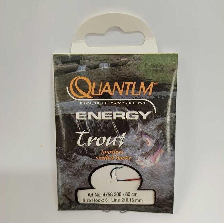 Actual product image Quantum Energy glued hooks with barbs