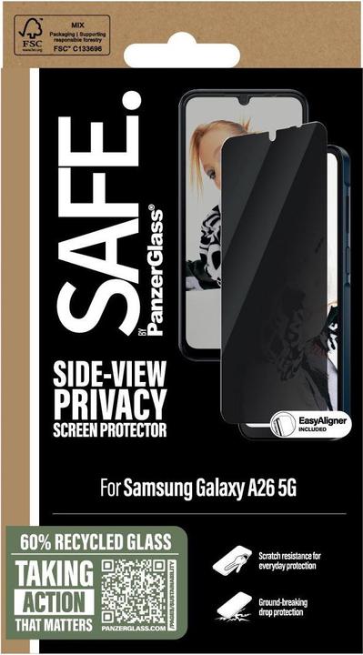 Immagine prodotto PanzerGlass Safe By Privacy (1 Pezzo/i, Samsung Galaxy A26)