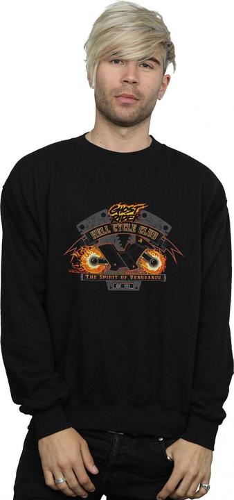 Actual product image Mens Ghost Rider Hell Cycle Club Sweatshirt (5XL)