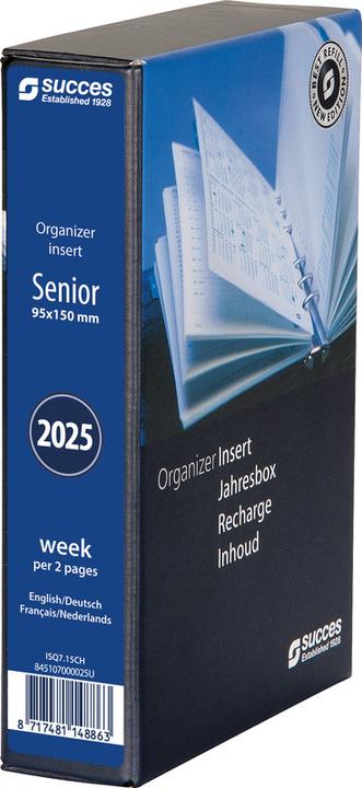 Immagine prodotto Succes Ricambi Senior agenda annuale completi gennaio-dicembre (9,5 x 15 cm, Tedesco, Inglese, Italiano, Francese)