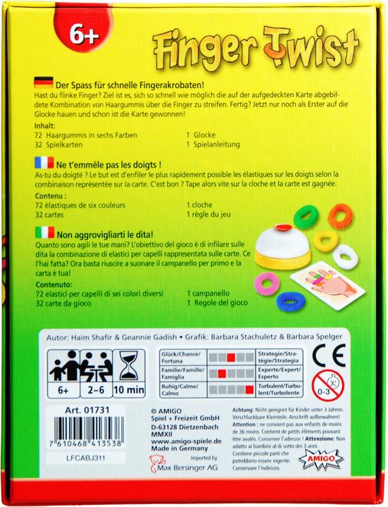 Actual product image Amigo Finger Twist (German, French, Italian)