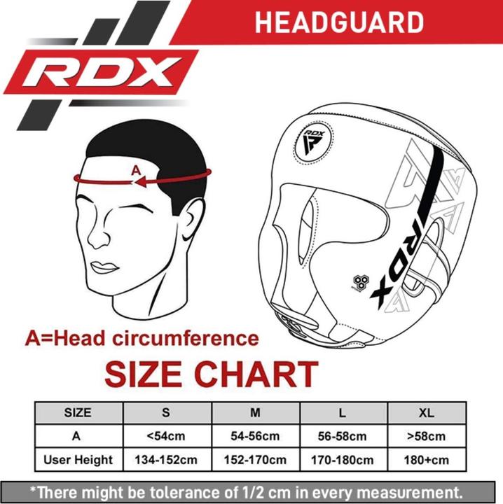 Actual product image Rdx Head Guard F6 Matte Red-L (L)