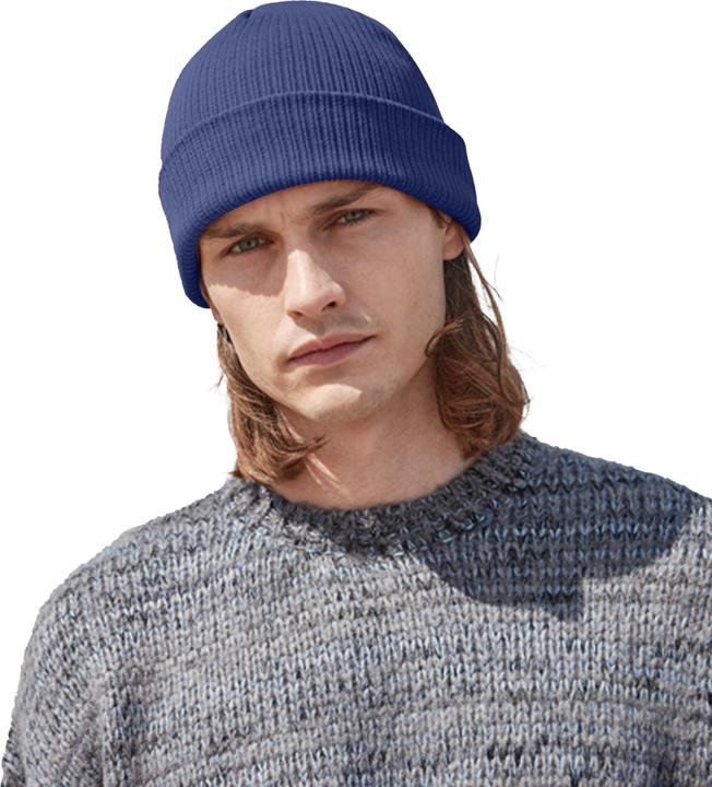 Produktbild Beechfield Erwachsene BioBaumwolle Feinstrick Beanie