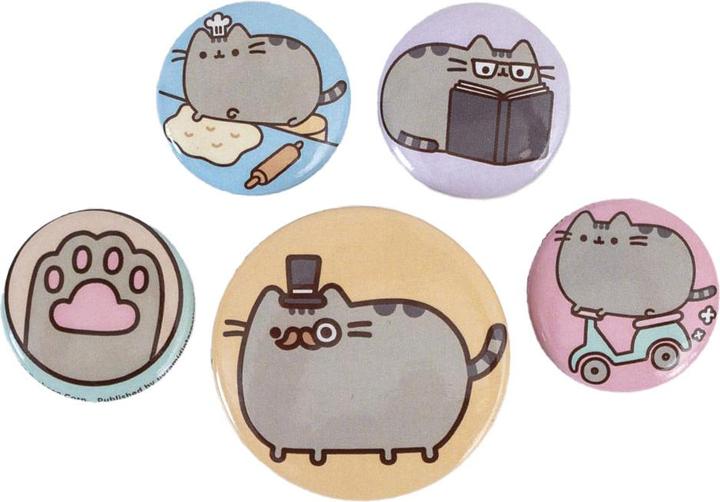 Actual product image Pusheen Fancy Button Badge Set (Pack of 5)