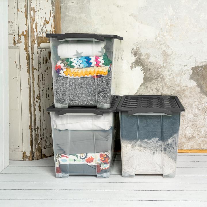 Actual product image Rotho Set of 3 boxes 65 l EVO SAFE (59 x 39.5 x 41 cm, 65 l)