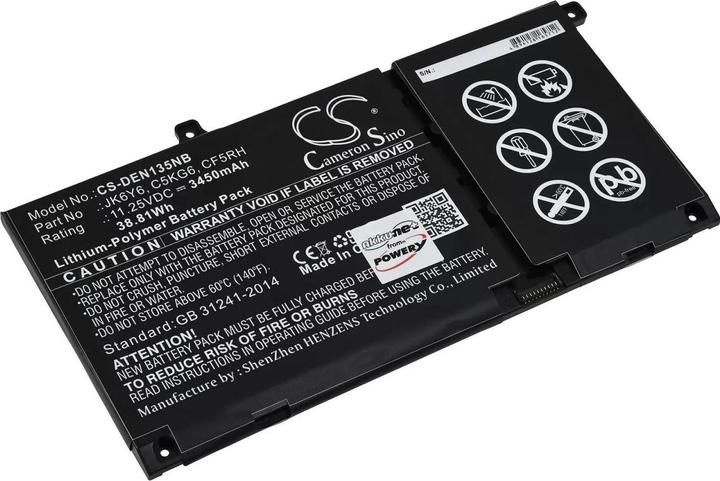 Immagine prodotto AccuCell Batteria Dell Vostro 5402, Latitude 15 3510, tipo JK6Y6 ecc. (3450 mAh)