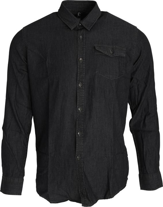 Premier Jeans Naht Langarm Denim Hemd