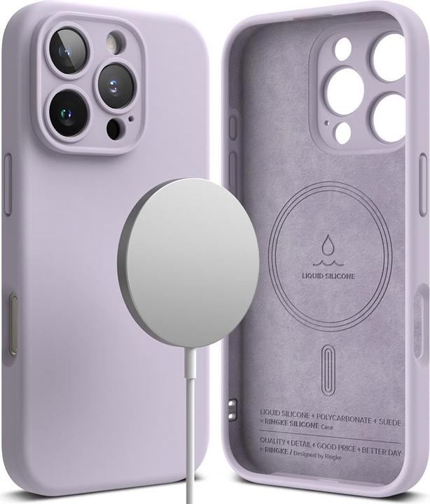 Actual product image Ringke Case for iPhone 16 Pro Max SILICONE MAGNETIC LIGHT PURPLE (Apple iPhone 16 Pro Max)