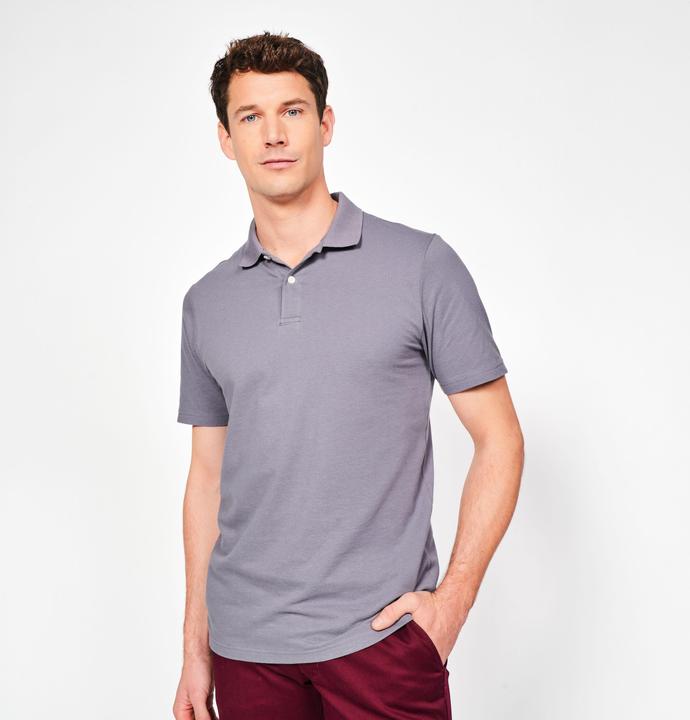 Immagine prodotto Inesis Herren Golf Poloshirt kurzarm 100 % Baumwolle - MW100 dunkelgrau (4XL)