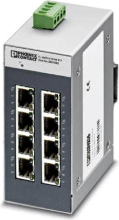 Actual product image Phoenix Contact Ethernet switch 8xRJ45-connectors. (8 Ports)
