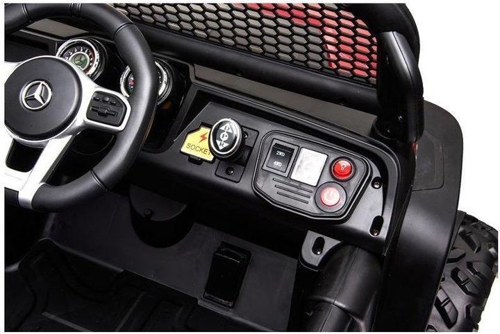 Immagine prodotto Lean Toys SUV elettrico per bambini Mercedes Unimog S, laccato nero