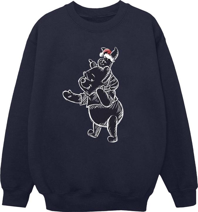 Actual product image Disney Womens/Ladies Winnie The Pooh Piglet Christmas Sweatshirt (XL)