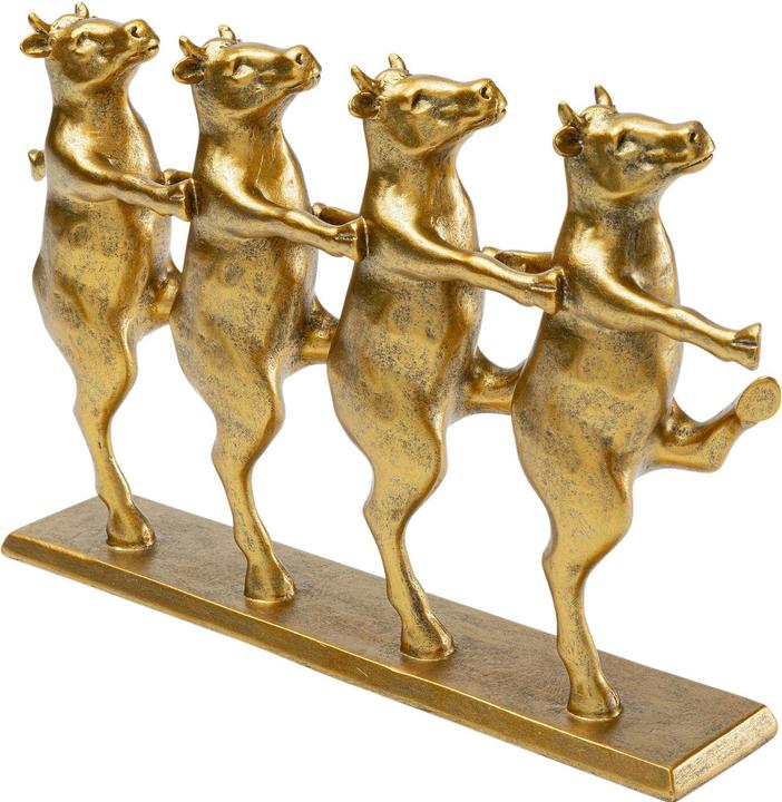 Immagine prodotto Kare Design Deko Figur Dancing Cows Gold 40cm