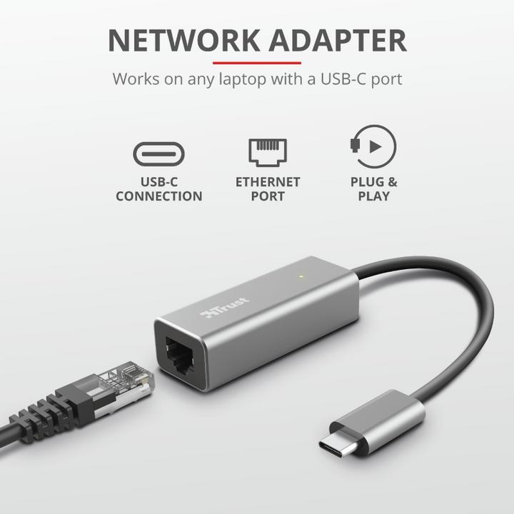 Produktbild Trust Dalyx Verkabelt (USB-C 3.1 Gen 1, RJ45 (1x))