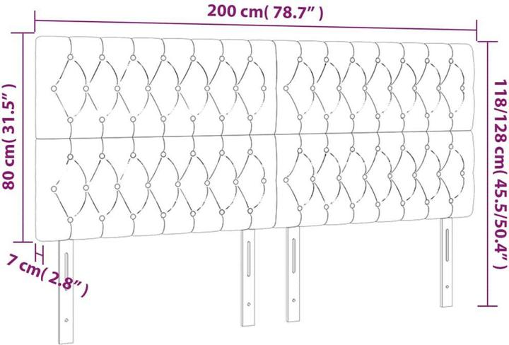 Immagine prodotto VidaXL Naoma (200 x 7 x 128 cm)