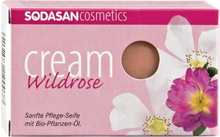 Actual product image Sodasan Cream Wild Rose Organic Soap (Hard soap)
