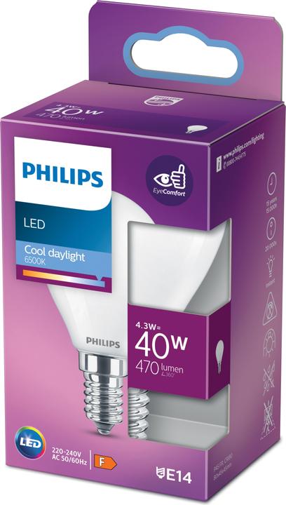 Produktbild Philips LED Classic (E14, 4.30 W, 470 lm, 1 x, F)