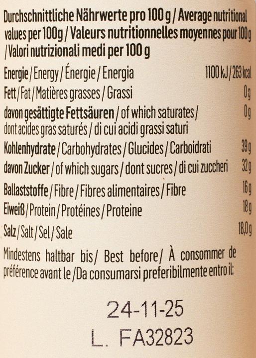 Nährwerte und Zutaten KoRo Gewürzaromazubereitung mit Trüffel (45 g)